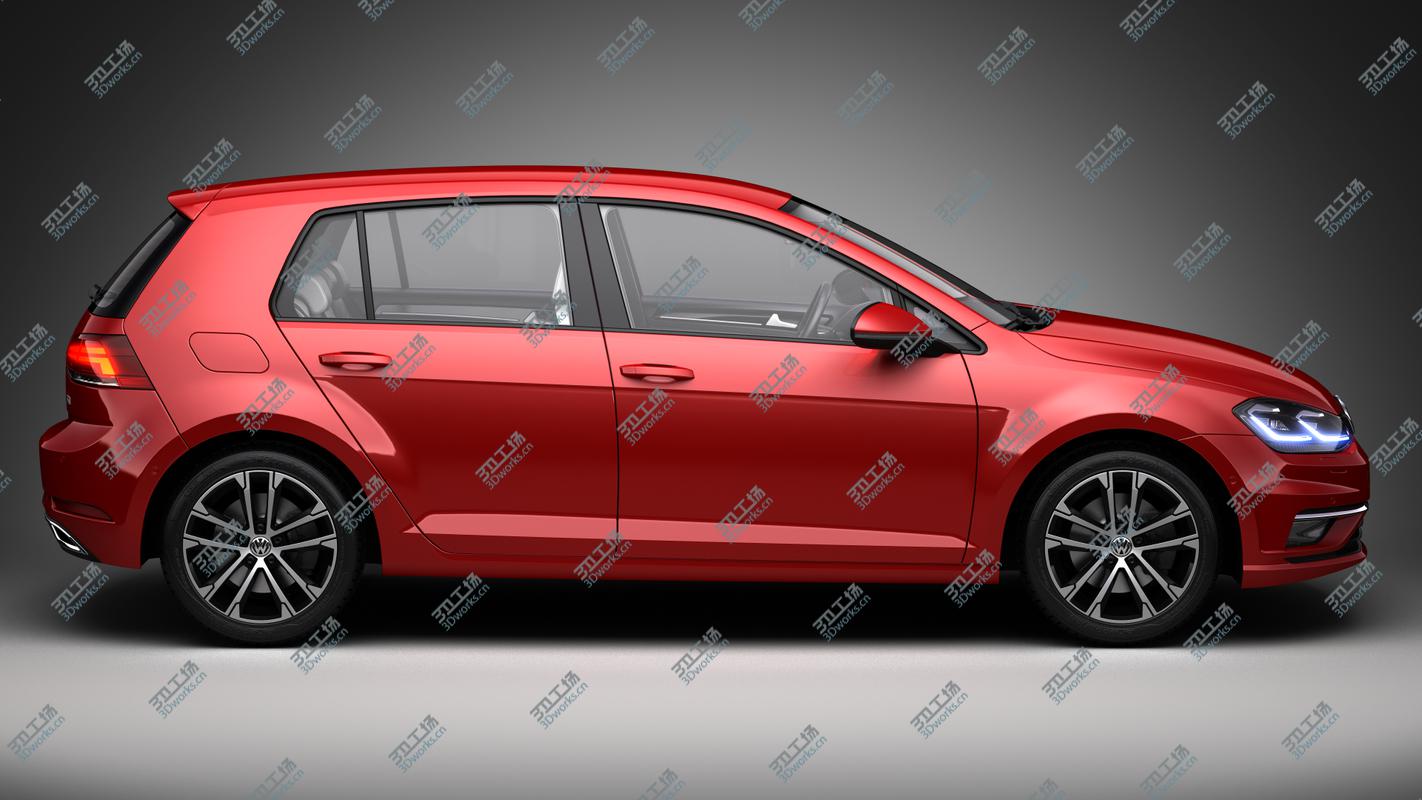 images/goods_img/202104092/Volkswagen Golf 7 Facelift 2017 3D model/5.jpg